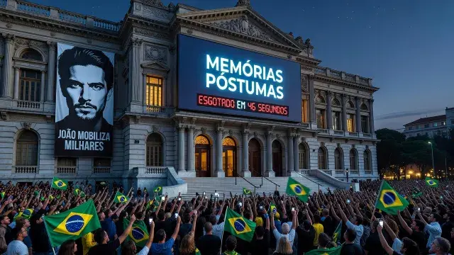 Jão voltou a mobilizar milhares de admiradores ao esgotar **11 mil ingressos em apenas 46 segundos** para a audição especial de **“Memórias Póstumas”** , seu novo álbum.